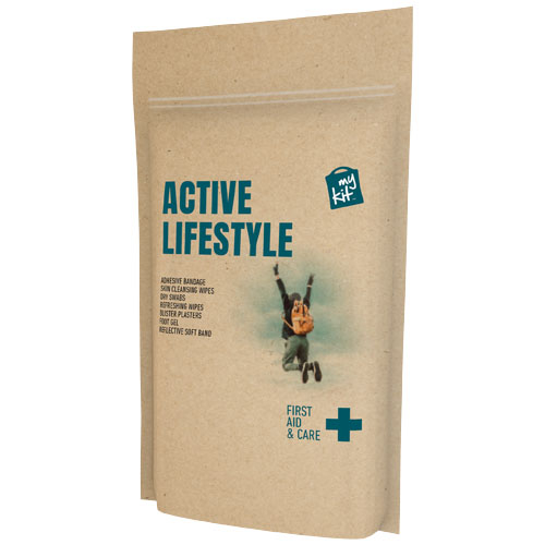 Kit premiers soins publicitaire Active Lifestyle MyKit Marron kraft